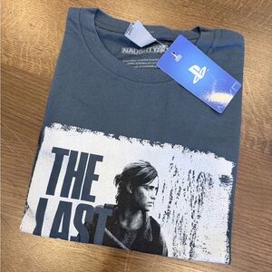 NWT The Last of Us II PlayStation T-Shirt - Gray Blue